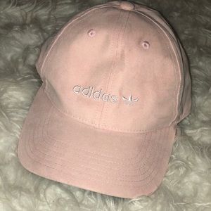 Pink adida hat